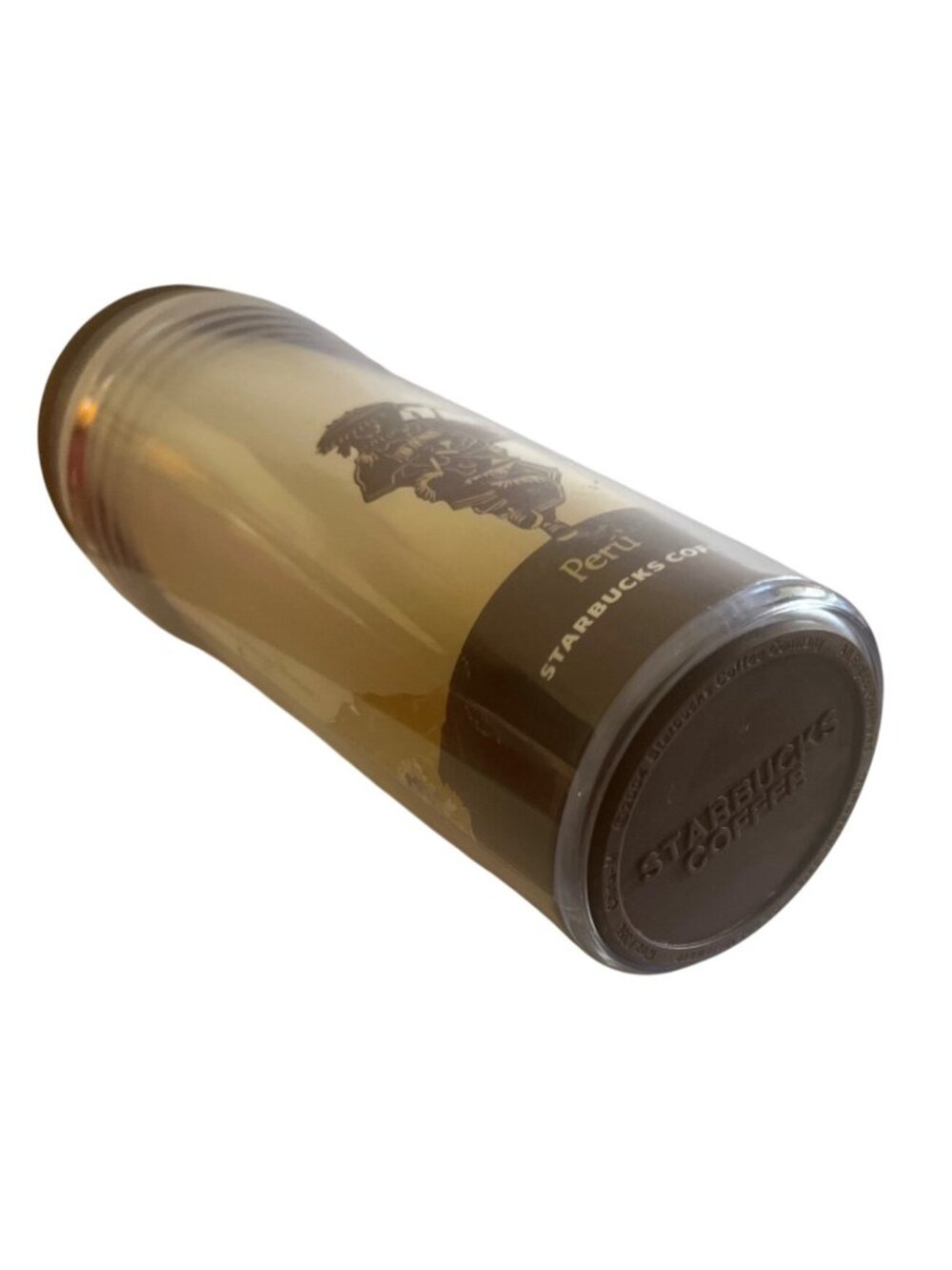 Starbucks Peru Travel Tumbler 16oz Brown Lid With Andean Design - Picture 5 of 5